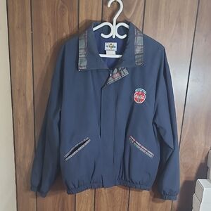 Vetements Dark Blue Jacket with Unique Patch